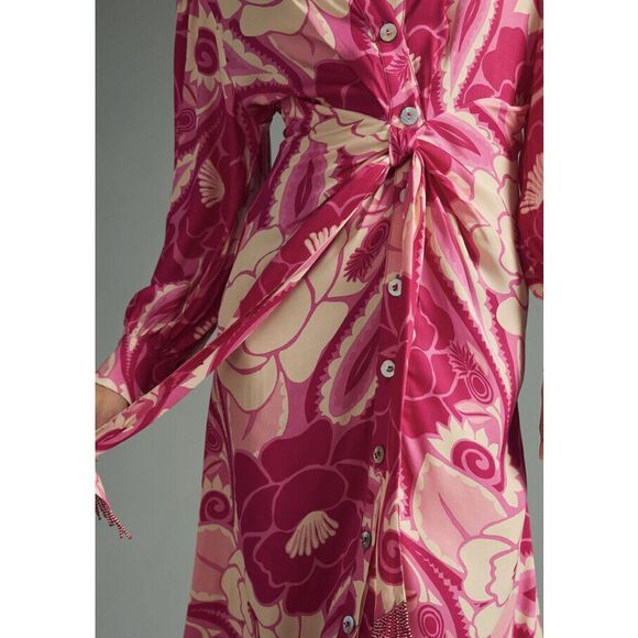 Anthropologie Farm Rio Tropical Groove Shirt Dress - Picture 3 of 8